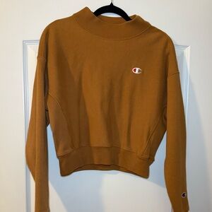Champion Tan Cropped Pullover